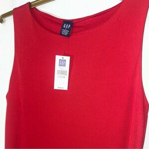 Vintage NWT Gap women’s red sleeveless maxi dress 1999 Gap style retro size L